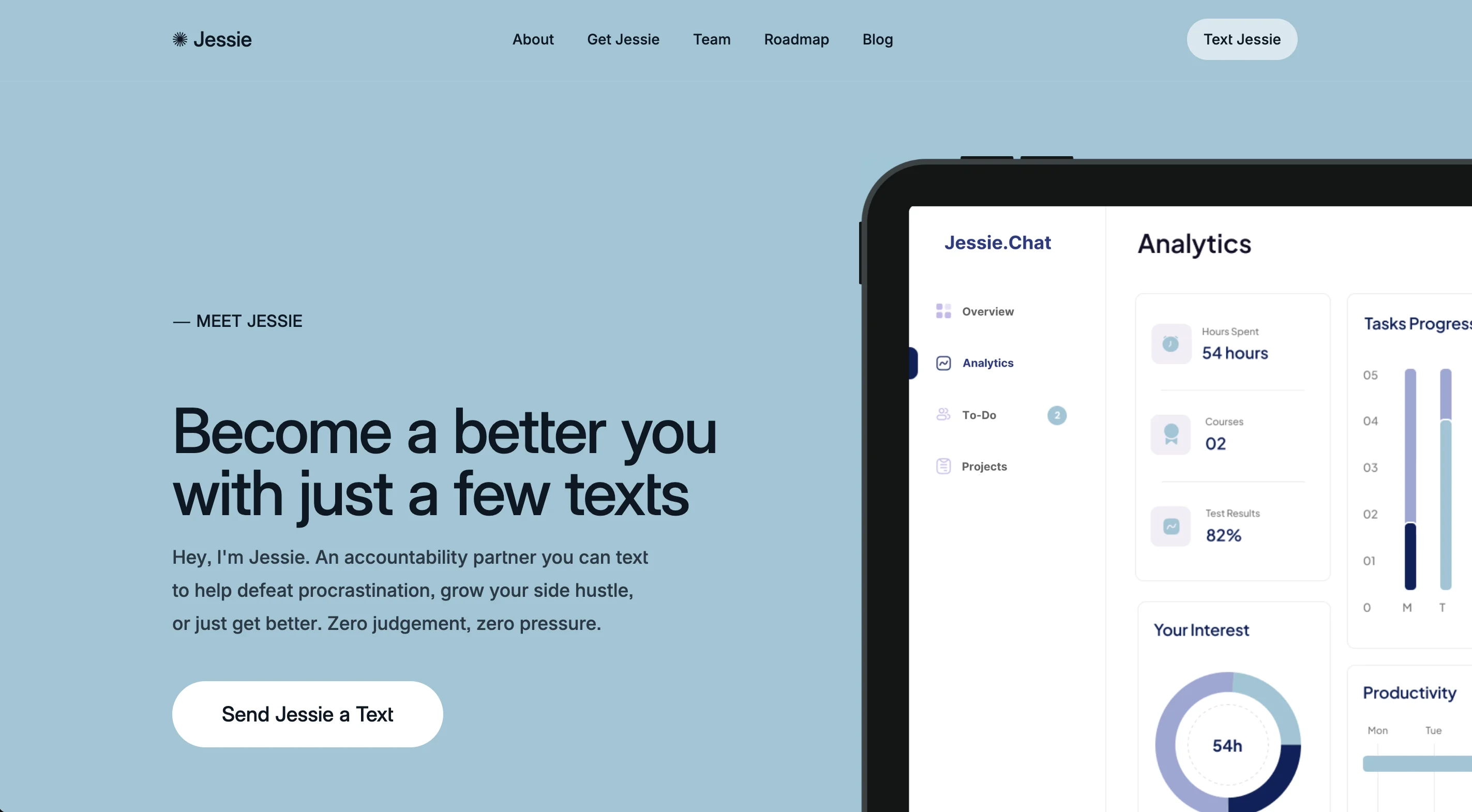 Jessie website preview