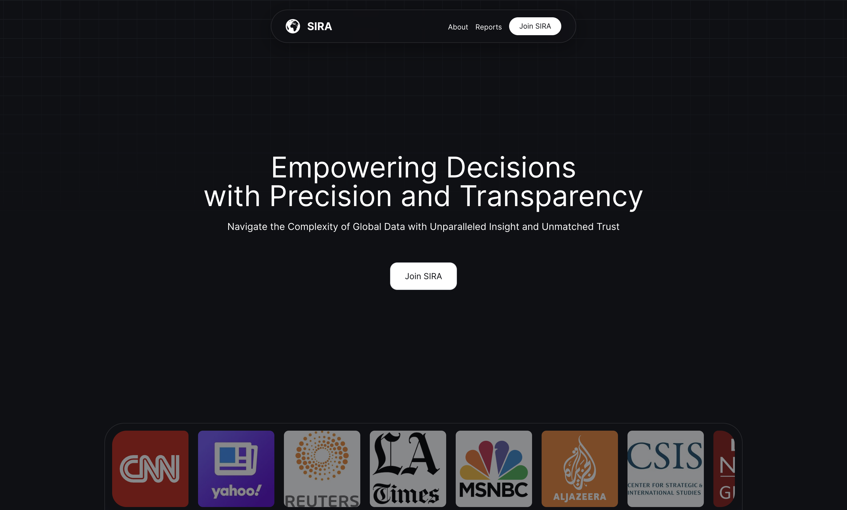 Sira website preview