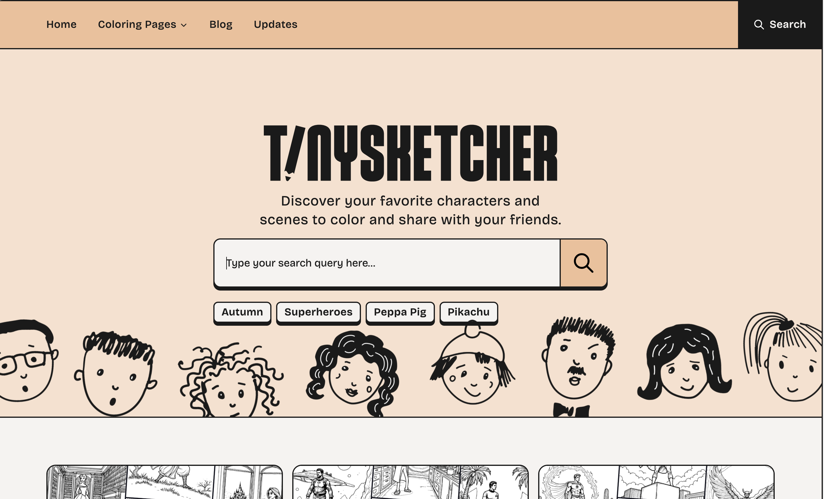 Tiny Sketcher website preview